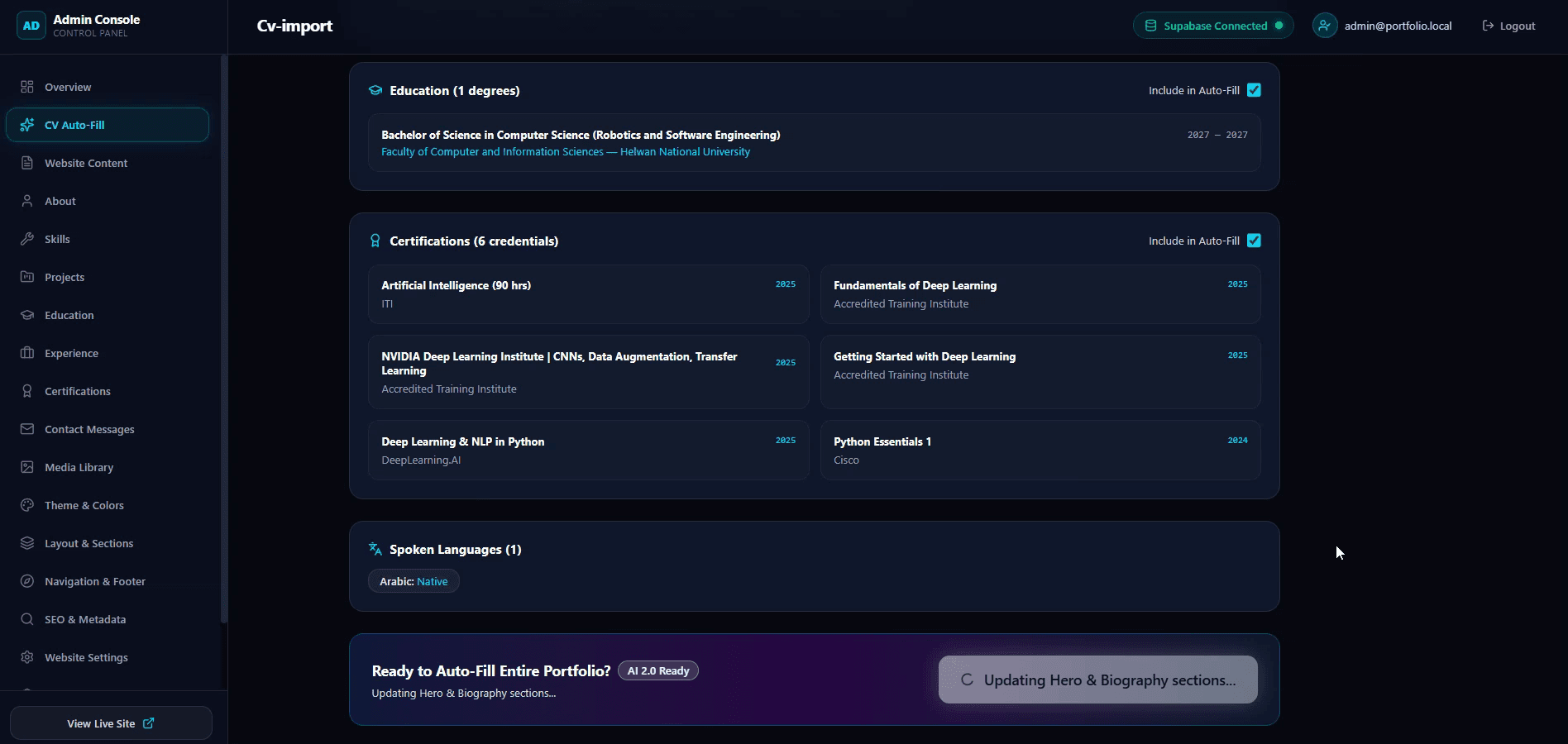 AI PORTFOLIO PLATFORM screenshot 4