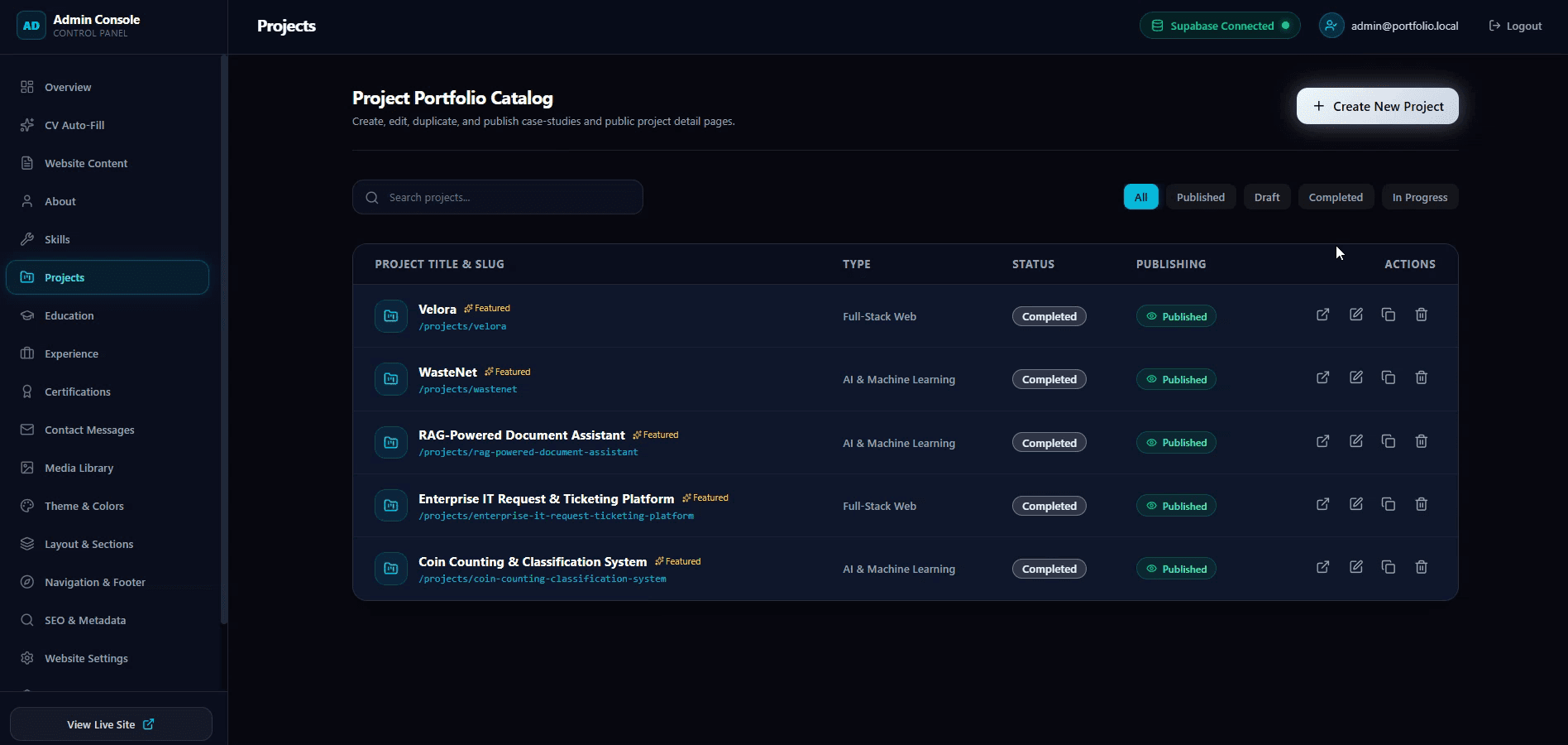 AI PORTFOLIO PLATFORM screenshot 5