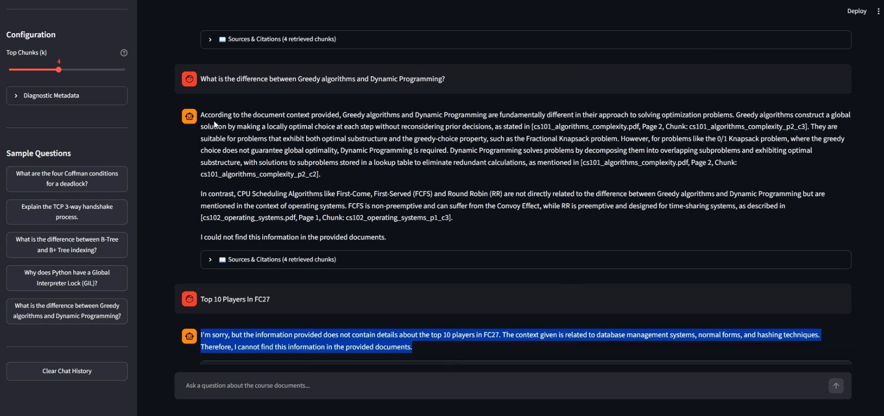 RAG DOCUMENT ASSISTANT screenshot 2