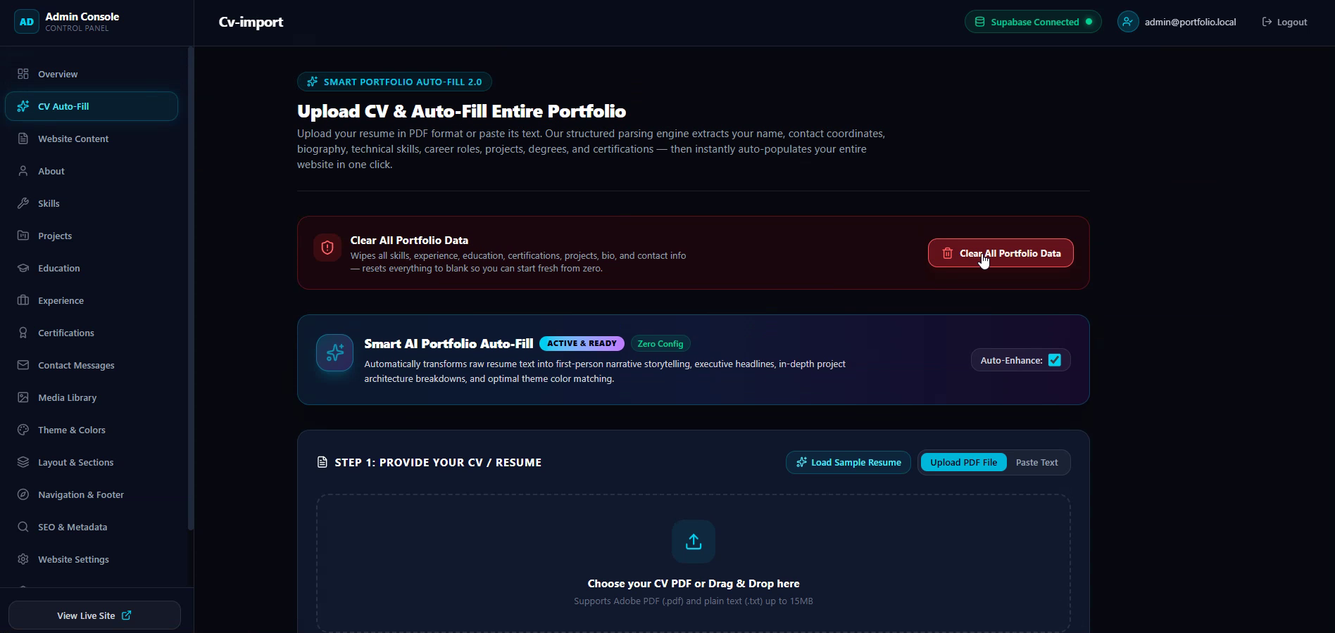 CV Auto-Fill Portal
